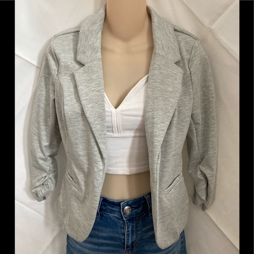 NWTs: Light Gray Cropped Blazer